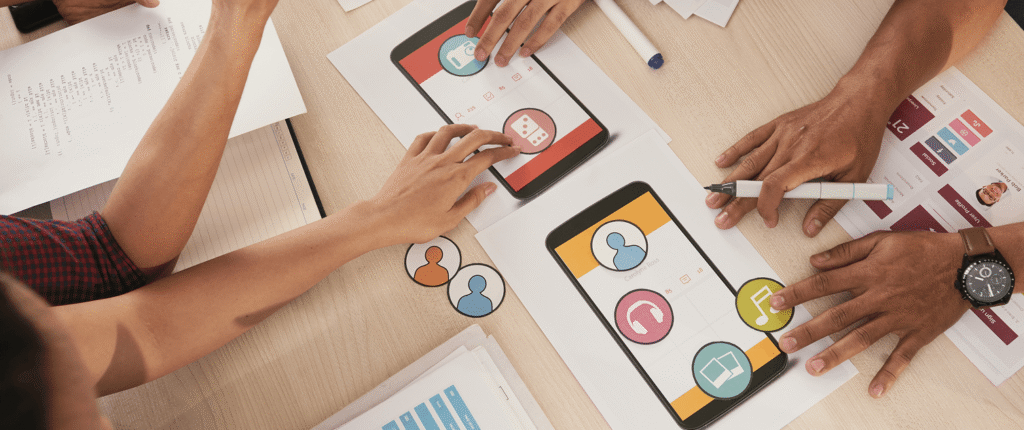 Color psychology in branding mood board showing brand color palettes